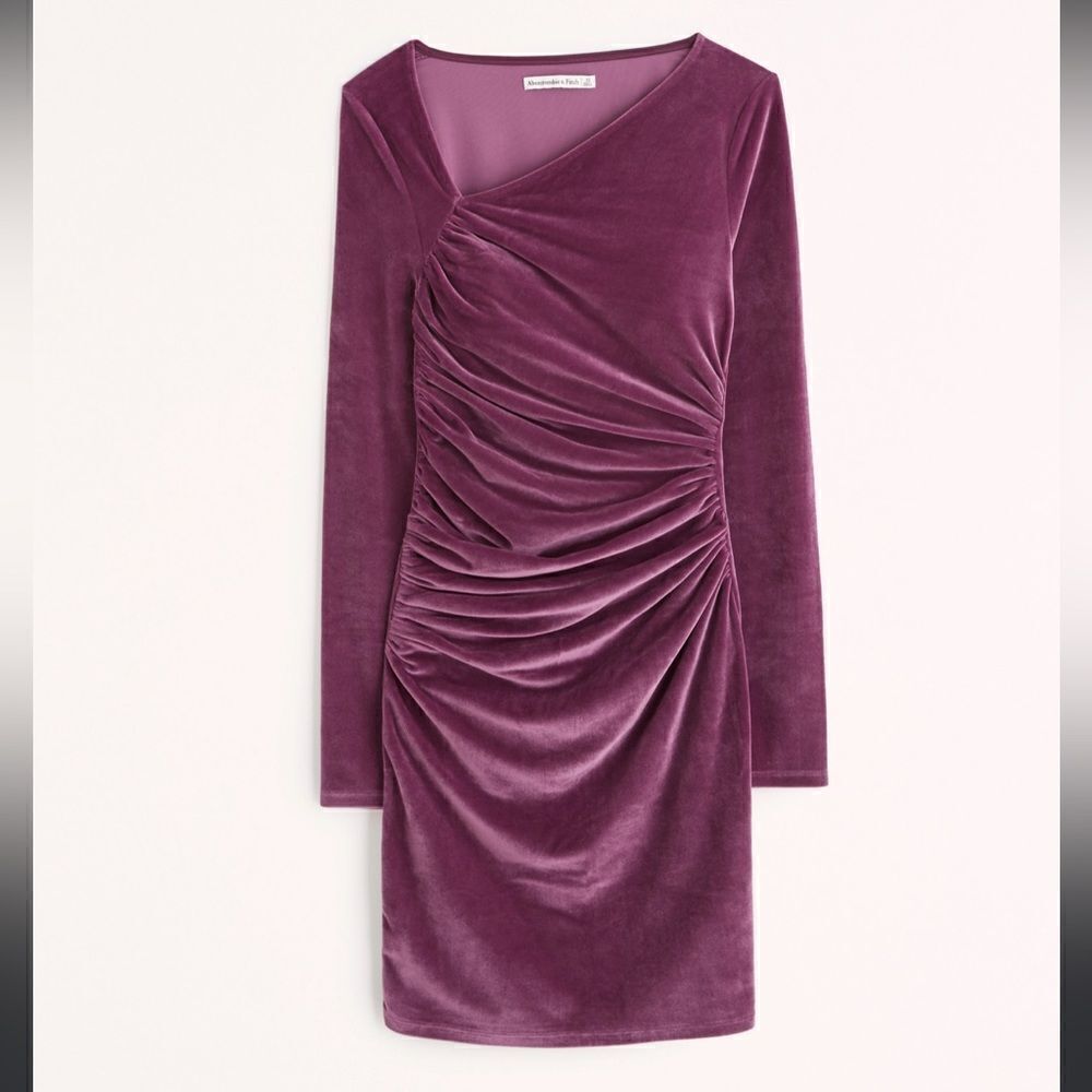 Abercrombie & Fitch ruched velvet dress Small